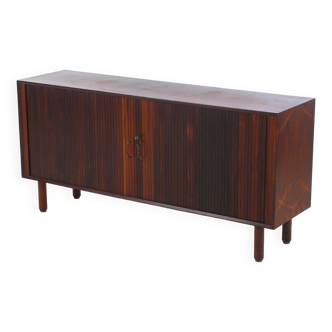 Scandinavian Low Sideboard In Rosewood With Two Sliding Doors, 1960