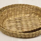 2 woven breaders with banana or palm leaves