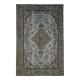 Tapis vintage en laine surteinte sculpté à la main 172 cm x 267 cm