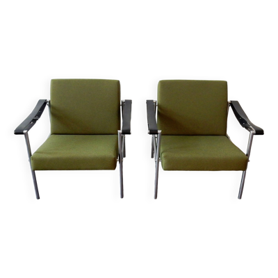 Lot de 2 fauteuils sz38/sz08 de Martin Visser pour 't Spectrum, années 1960