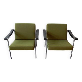 Set of 2 sz38/sz08 easy chairs by Martin Visser for 't Spectrum, 1960's