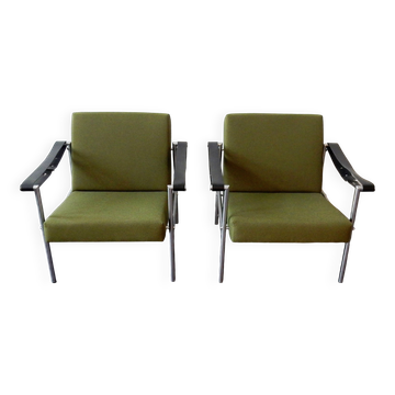 Set of 2 sz38/sz08 easy chairs by Martin Visser for 't Spectrum, 1960's
