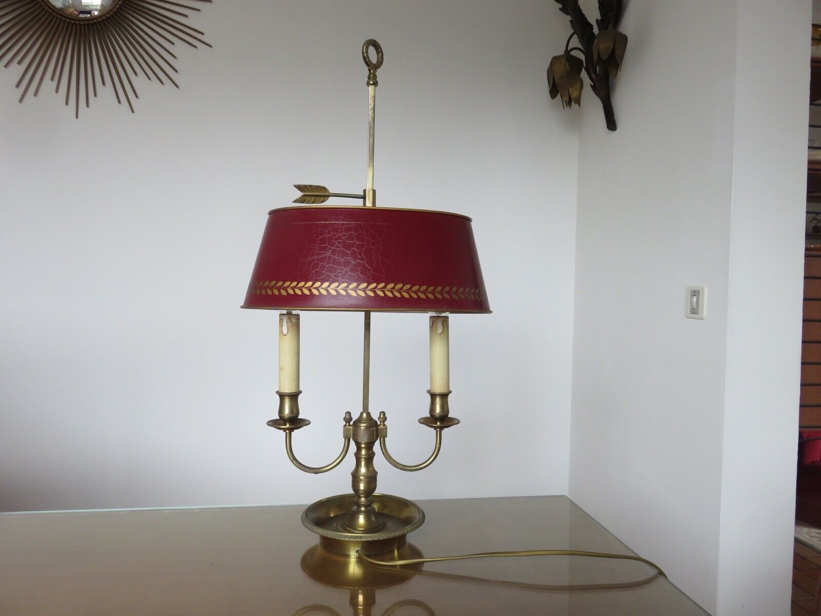 Lampe bouillotte style empire edition Lucien Gau