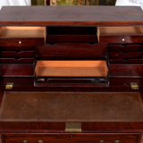 Antique Edwardian carved mahogany desk