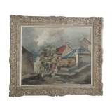 Claude aliotti (1925-1989) - oil on canvas - 54 x 65 cm