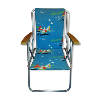Chaise de camping pliante vintage - 1970's