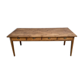 Old school table with 8 drawers