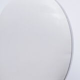 White skai chair and chrome legs