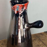 Pitchers and cups, iridescent ceramic, Vallauris