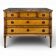 Louis XVI style chest of drawers in cherry wood with Pyrenean marble.