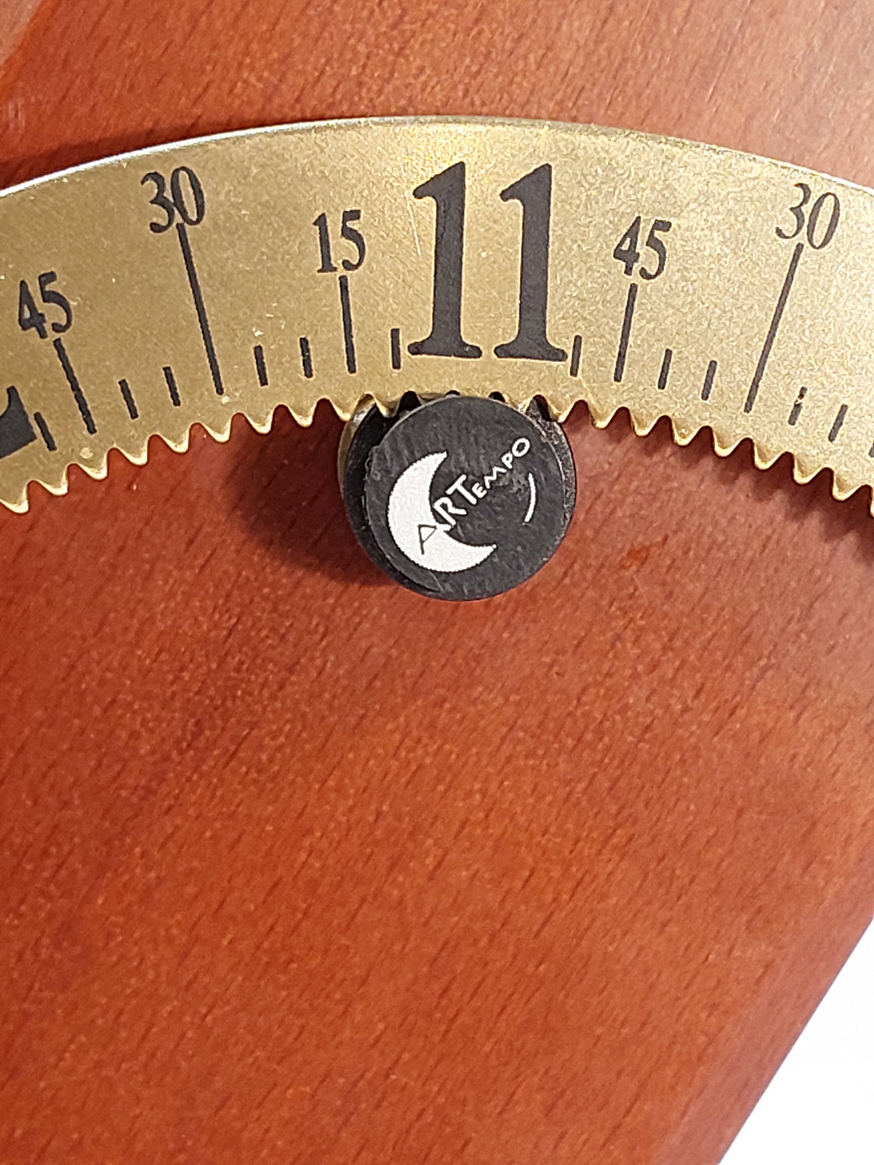 Artempo designer table clock by suko - 80s