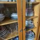 Scandinavian glass display cabinet