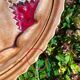 Trompe-l'oeil cherry pie dish