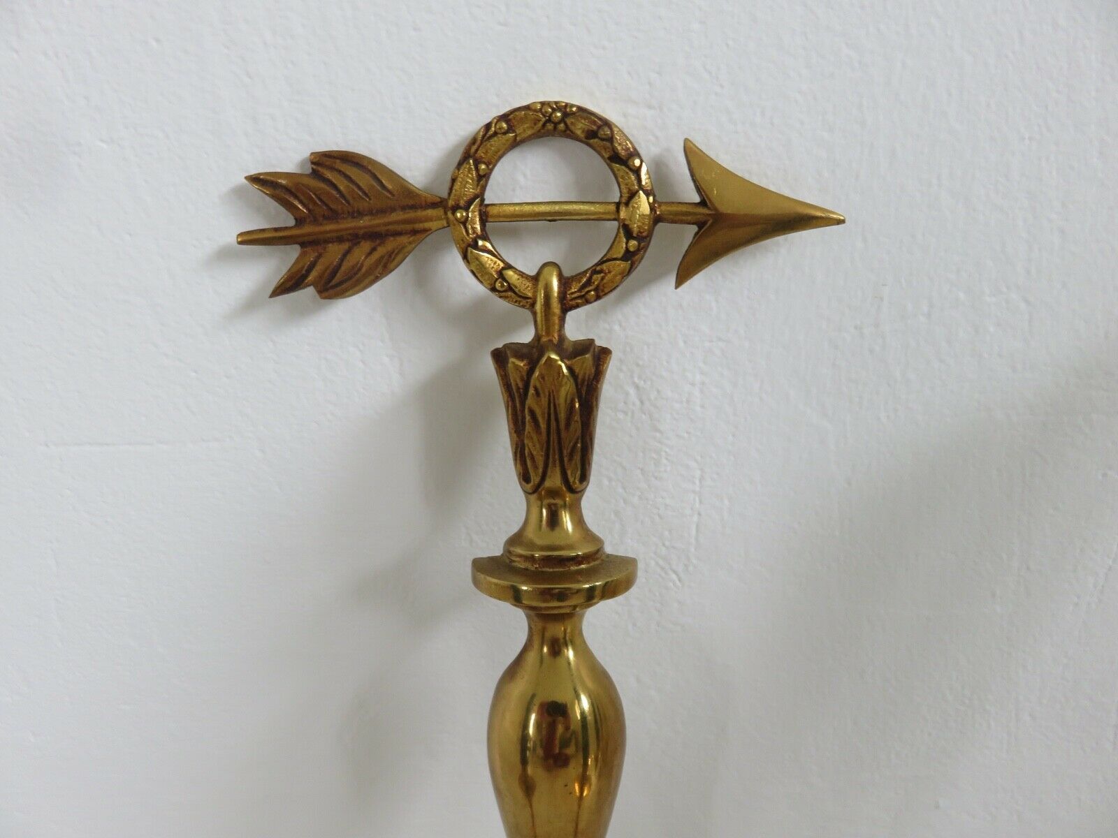 Pair of double wall lamps directoire style Lucien Gau in solid bronze gilded with bright gold