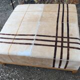 Pouf en peau