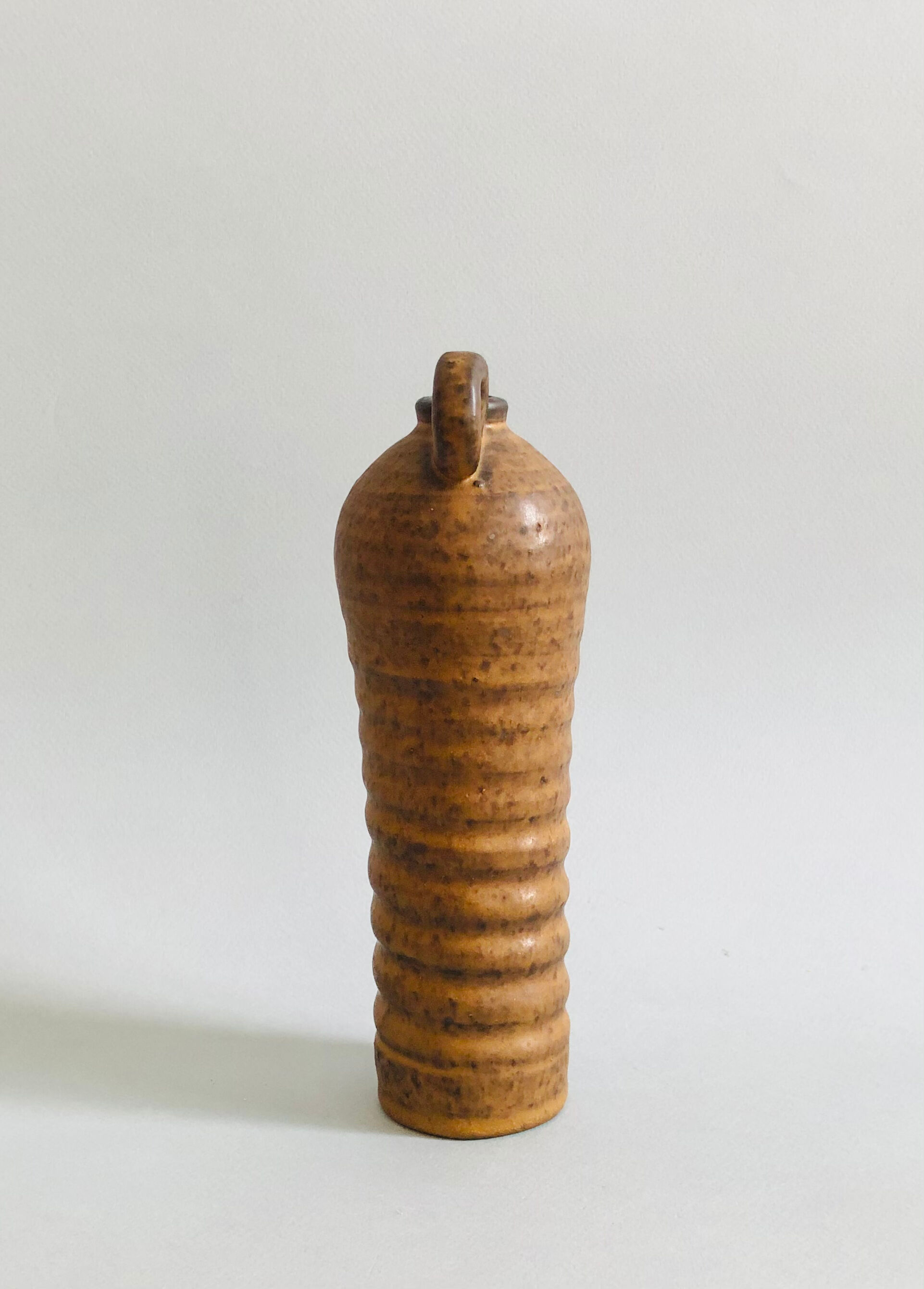 Vase soliflore en céramique brune H27 cm