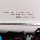 Sperry Remington 1020 deep blue typewriter Perfect condition