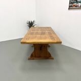 Savoyard monastery table in solid pine, circa 1970