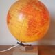 Earth globe, world map, glass and marble