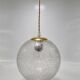 Frosted glass pendant light