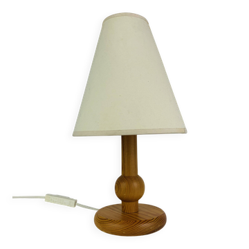 Lampe pin massif années 80, style chalet