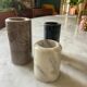 Series of 3 vintage marble candle holders