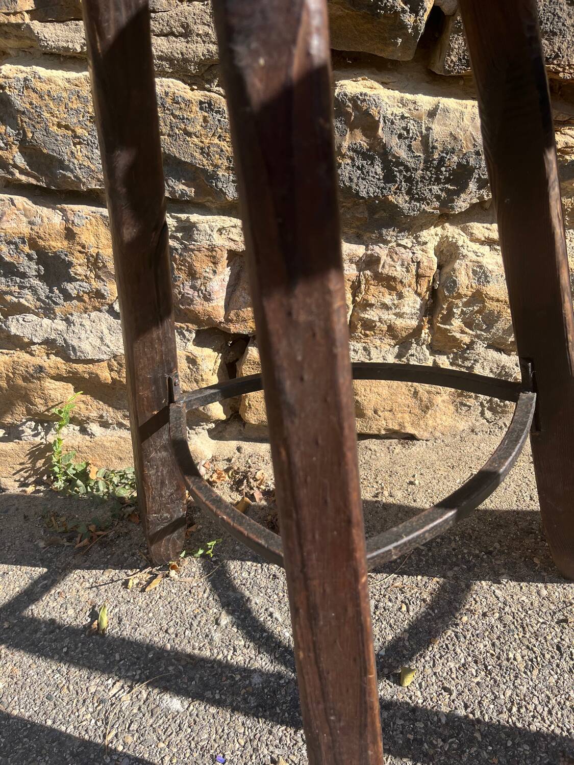 2 Brutalist "Marbella" bar stools, Confonorm Spain, 1960s