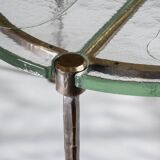 Bronze and glass coffee table, Lothar Klute, 1980s