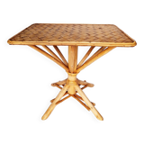 Coffee table, end table, children's table in rattan and banana leaf