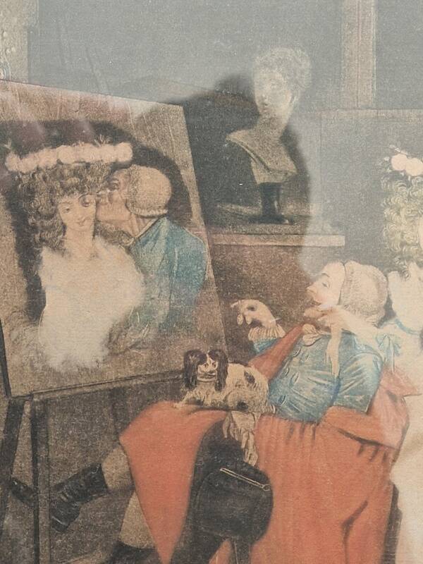 Philibert Louis Debucourt (1755-1832) - 19th Century Engraving - The Two Kisses