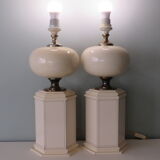 Suite of 2 table lamps from maison Le Dauphin, France 1960-1970