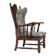 Années 1960, design danois, fauteuil à dossier haut par Regan Møbelfabrik, Aarhus, état d'origine.