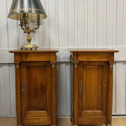 Pair of Empire style bedside tables