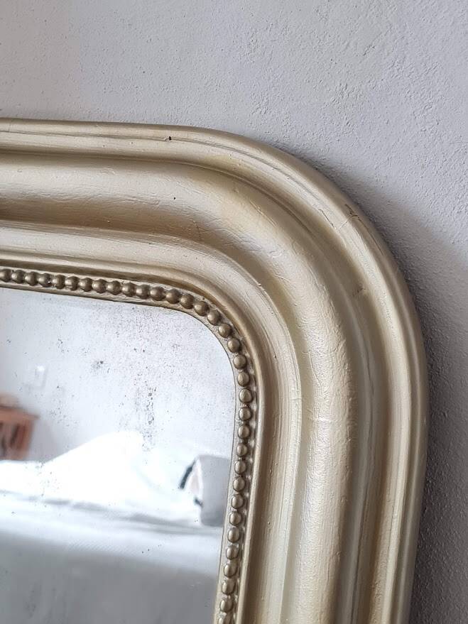 Antique gilt Louis Philippe mirror, 88 x 72