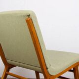 Set of 3 Danish armchairs, laminated beech and mahogany, model AX, Peter Hvidt.