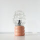 Lampe céramique et globe verre 1970