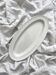 Oval fish dish in white ironstone Creil and Montereau late 19th century