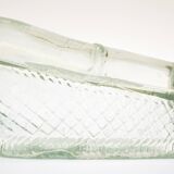 Old molded glass wine decanter