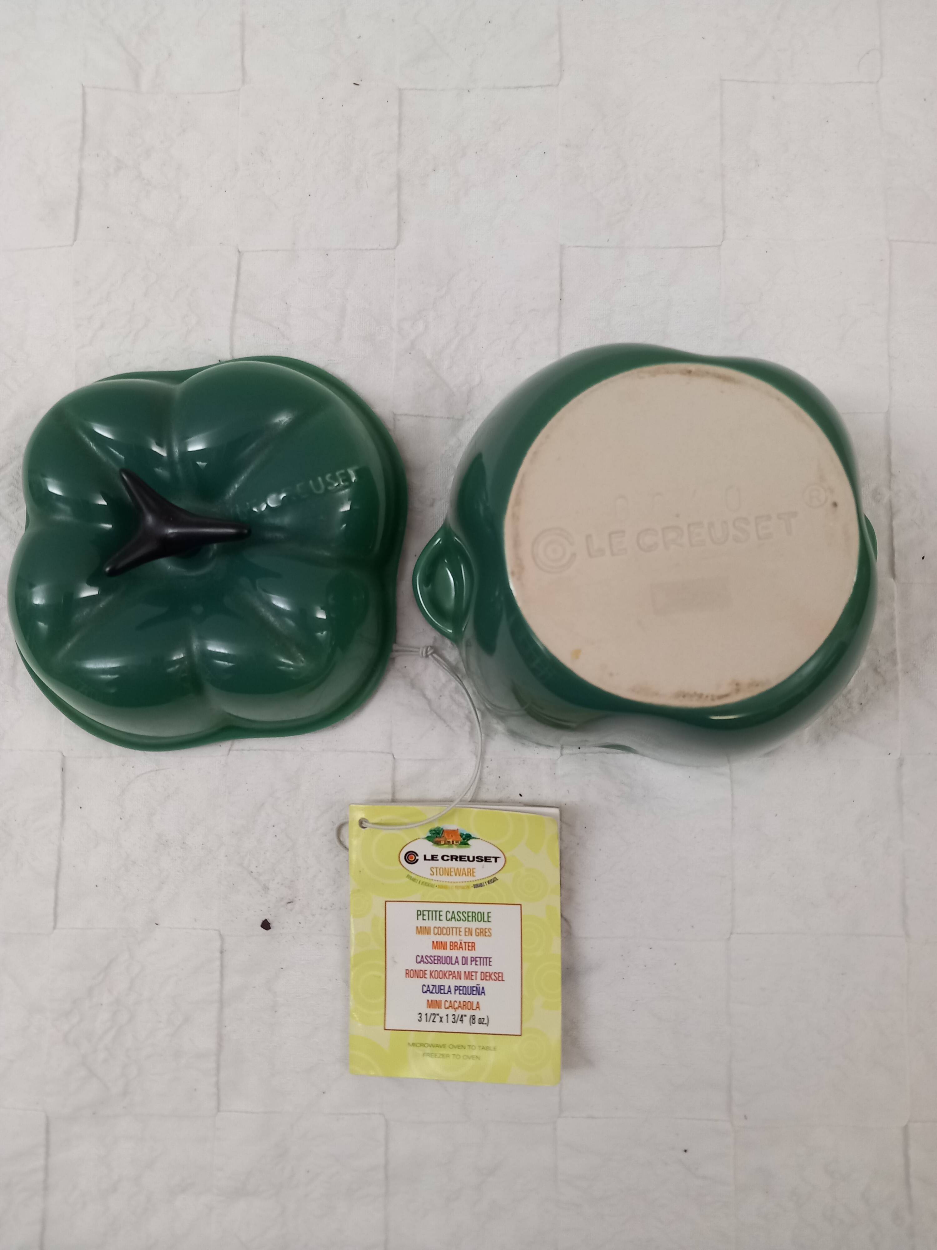 Mini casserole dish, le creuset.