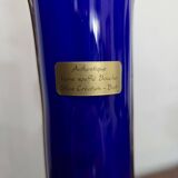 Vase en verre soufflé bleu cobalt – Silice Création Biot – 39 cm