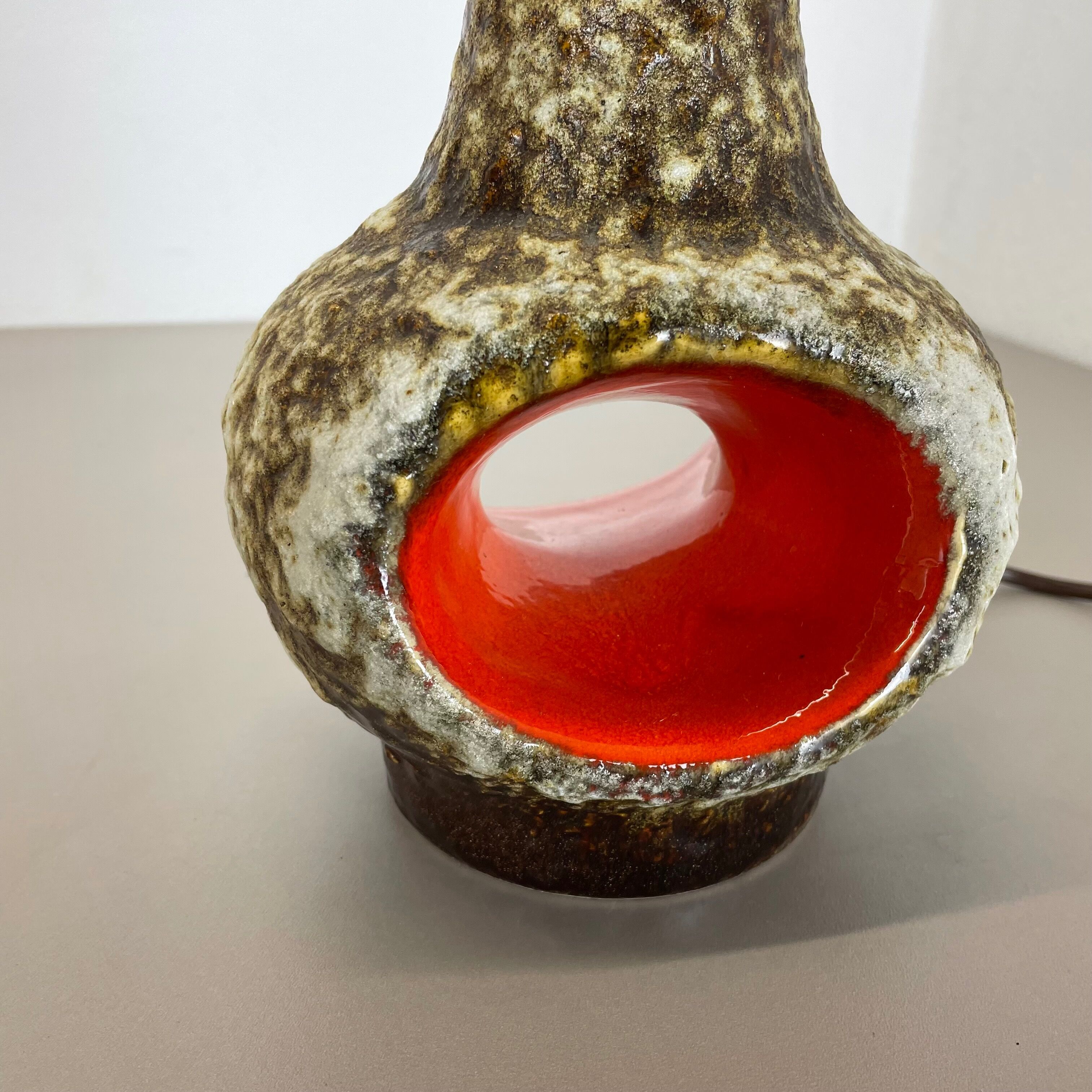 Rare Fat Lava Ceramic Pottery Table Light by Dümler and Breiden, Germany, 1970s