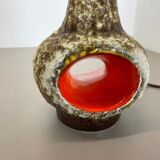 Rare Fat Lava Ceramic Pottery Table Light by Dümler and Breiden, Germany, 1970s