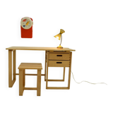 Desk and its stool dating from the 70s.