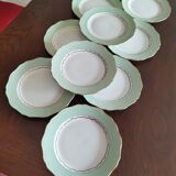 9 flat plates L'Amandinoise "Cafés Nico"