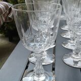 Service 25 glasses and 2 carafe in crystal