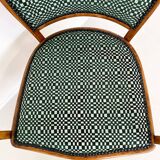 Armchair No. 715 Gustav Siegel for Kohn, Fabric and Wood, Austria, 1900s - New Upholstery