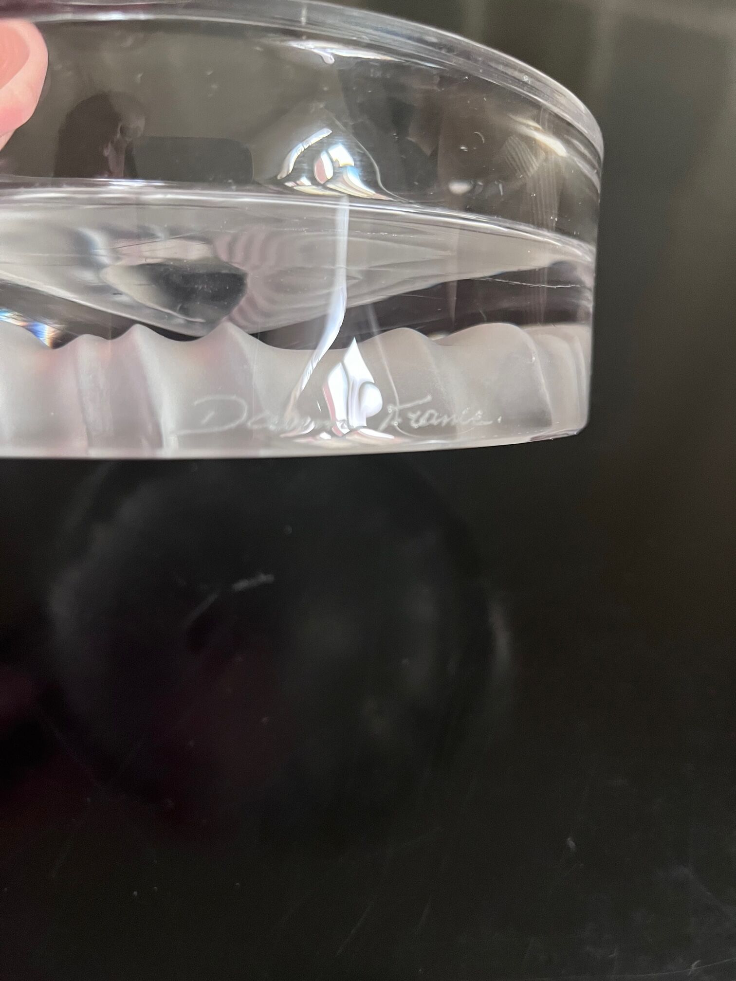 Cendrier en cristal Daum