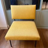 New yellow fireside chair