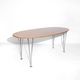 Vintage dining table Super-Ellipse by Piet Hein, Bruno Mathsson and Arne Jacobsen for Fritz Hansen, birch from Karelia.