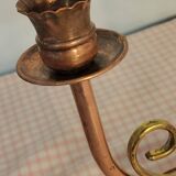 Copper candle holder